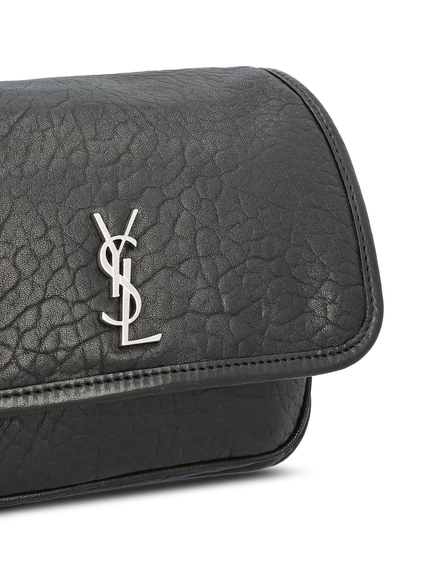 Niki messenger small in pelle di agnello martellata. 776611 AAC3O1000 SAINT LAURENT 