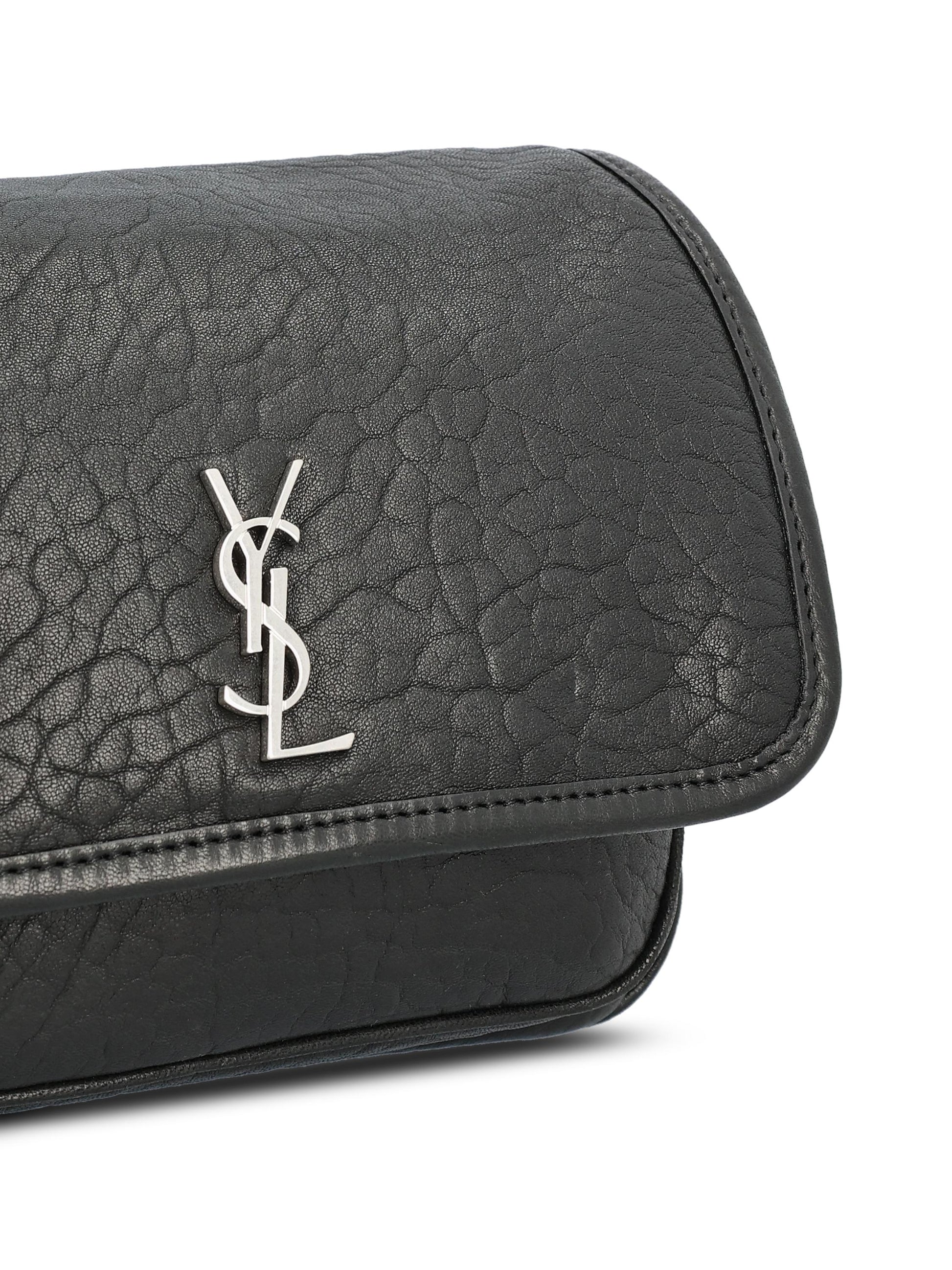 Niki messenger small in pelle di agnello martellata. 776611 AAC3O1000 SAINT LAURENT 