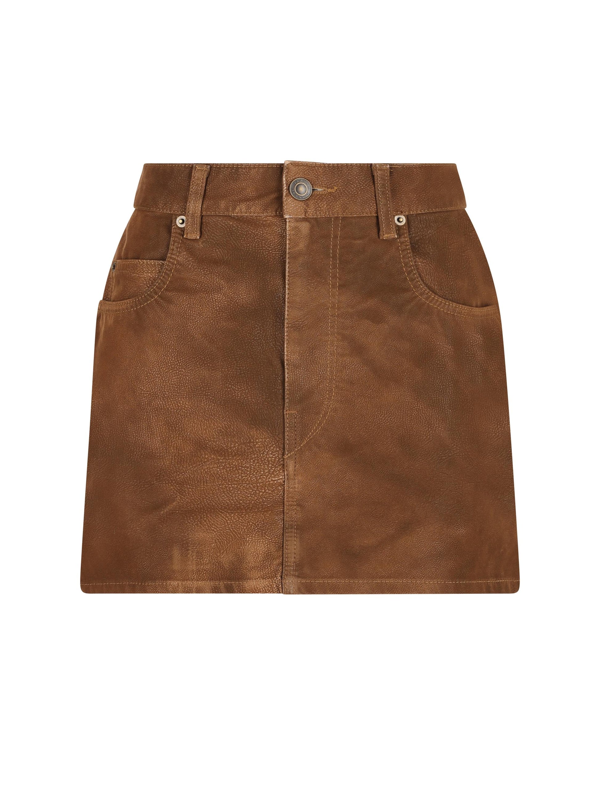 Mini gonna realizzata in poliuretano. 25AJU0363FA-C3B01E 50TO ISABEL MARANT ETOILE 