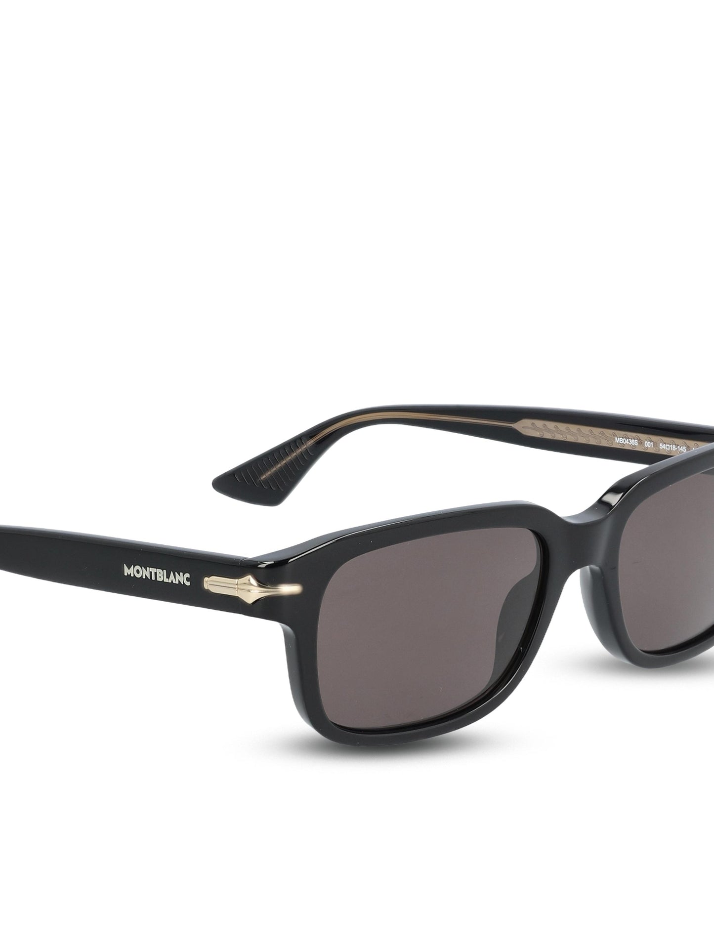 Occhiali da sole realizzati in acetato. MB0436S BLACK-BLACK-GREY MONTBLANC 