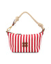 Pouch realizzata in cotone e pelle. 5NE841 2I0GF0ZIZ MIU MIU 