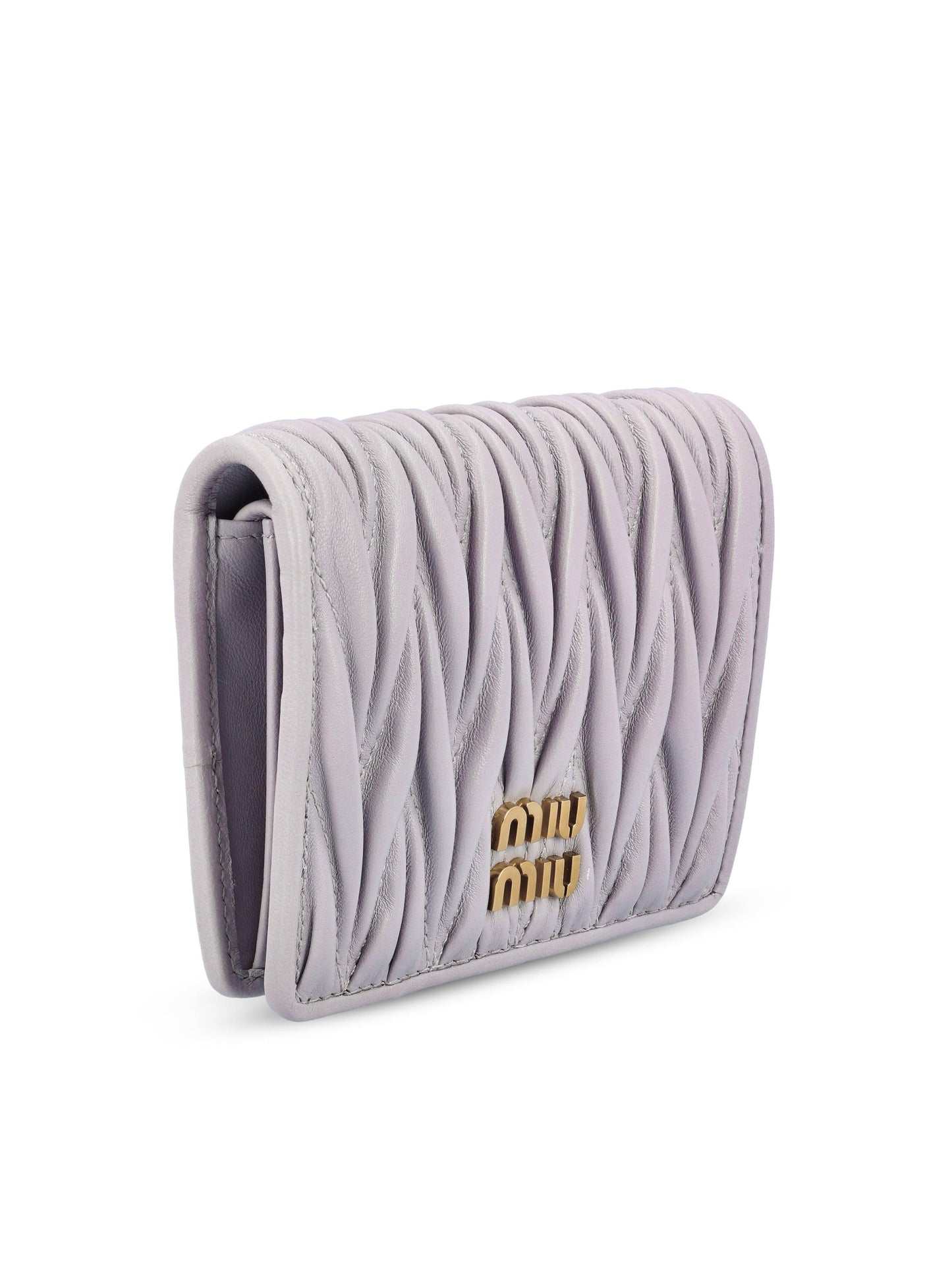 Portafoglio piccolo in nappa matelassé 5MV204 AFPPF0230 MIU MIU 