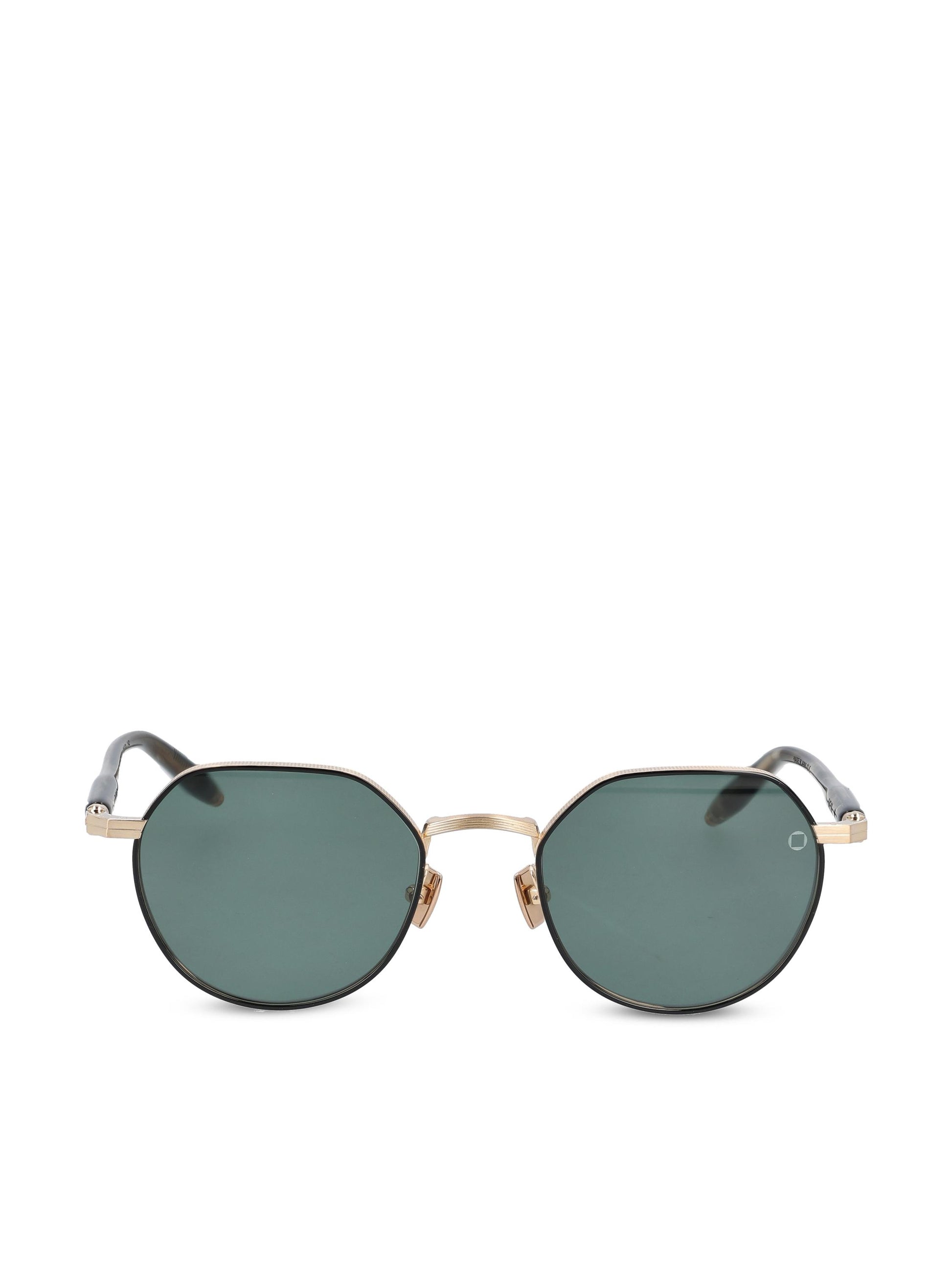 Occhiali da sole realizzati in titanio. AKS-522A-50 GLD - GRN AKONI 