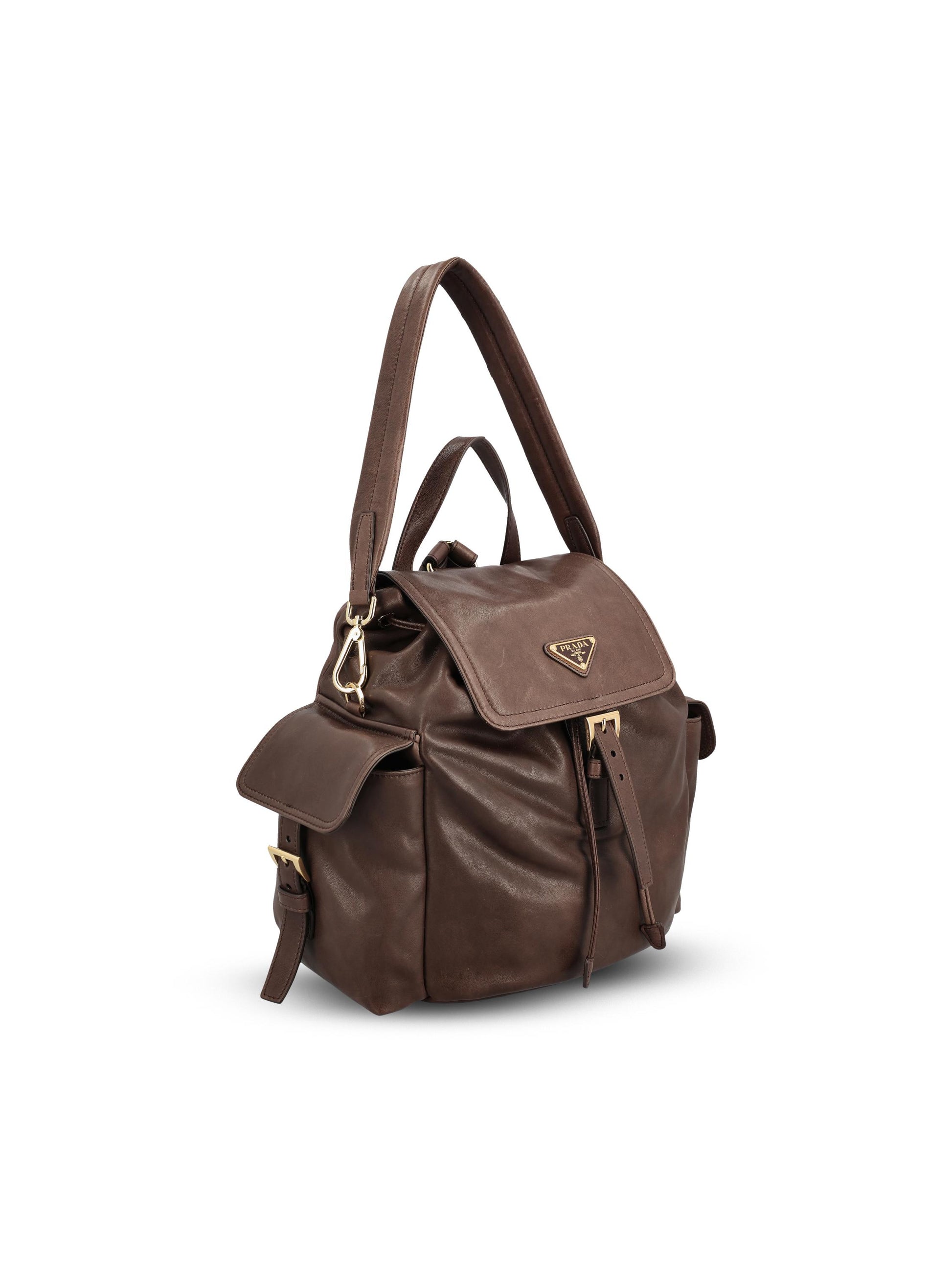 Zaino realizzato in pelle. 1BZ080 2DX8F0038 PRADA 