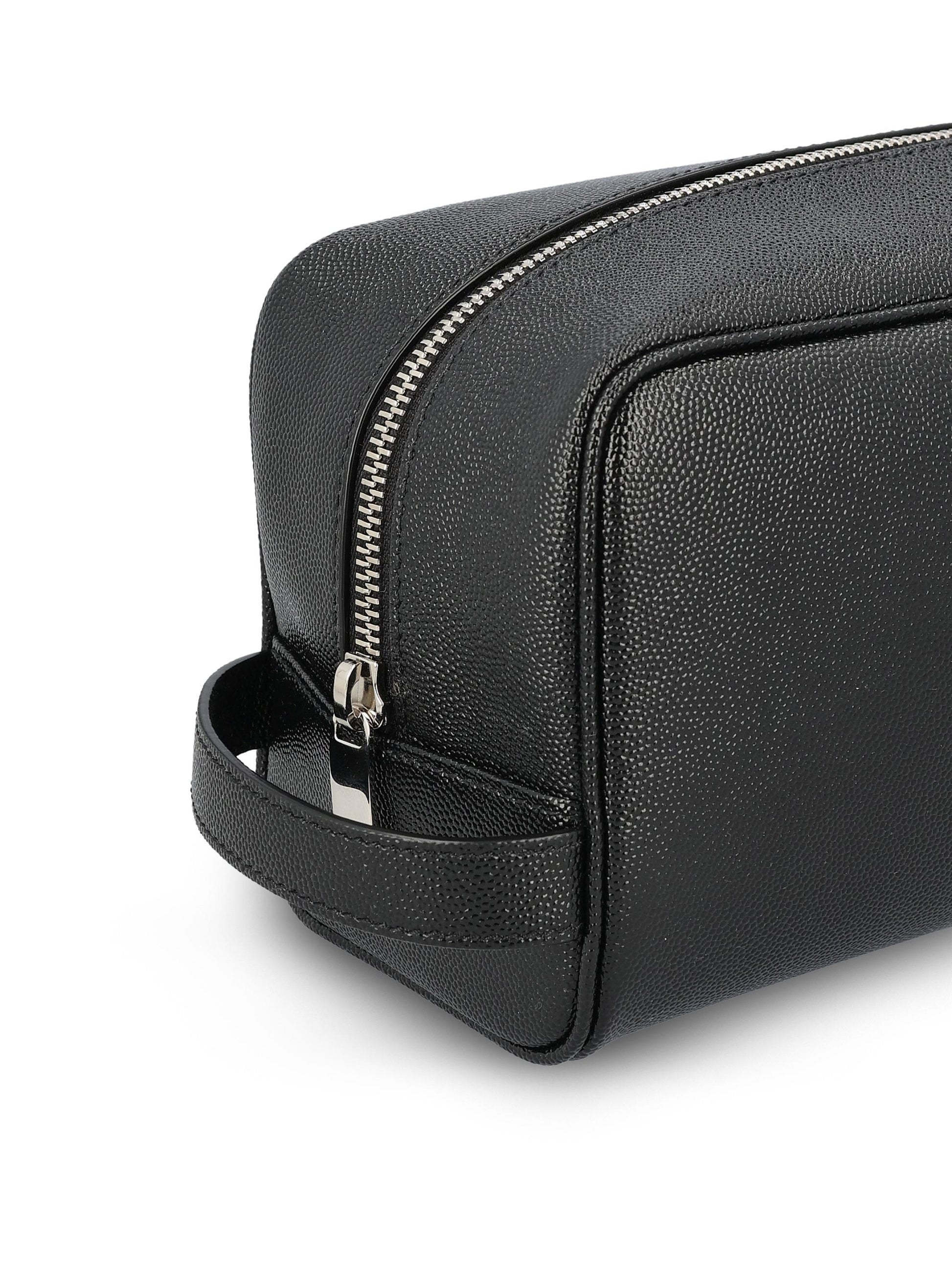 Beauty Case in Pelle Goffrata Grain de Poudre 609347 1GF0N1000 SAINT LAURENT 