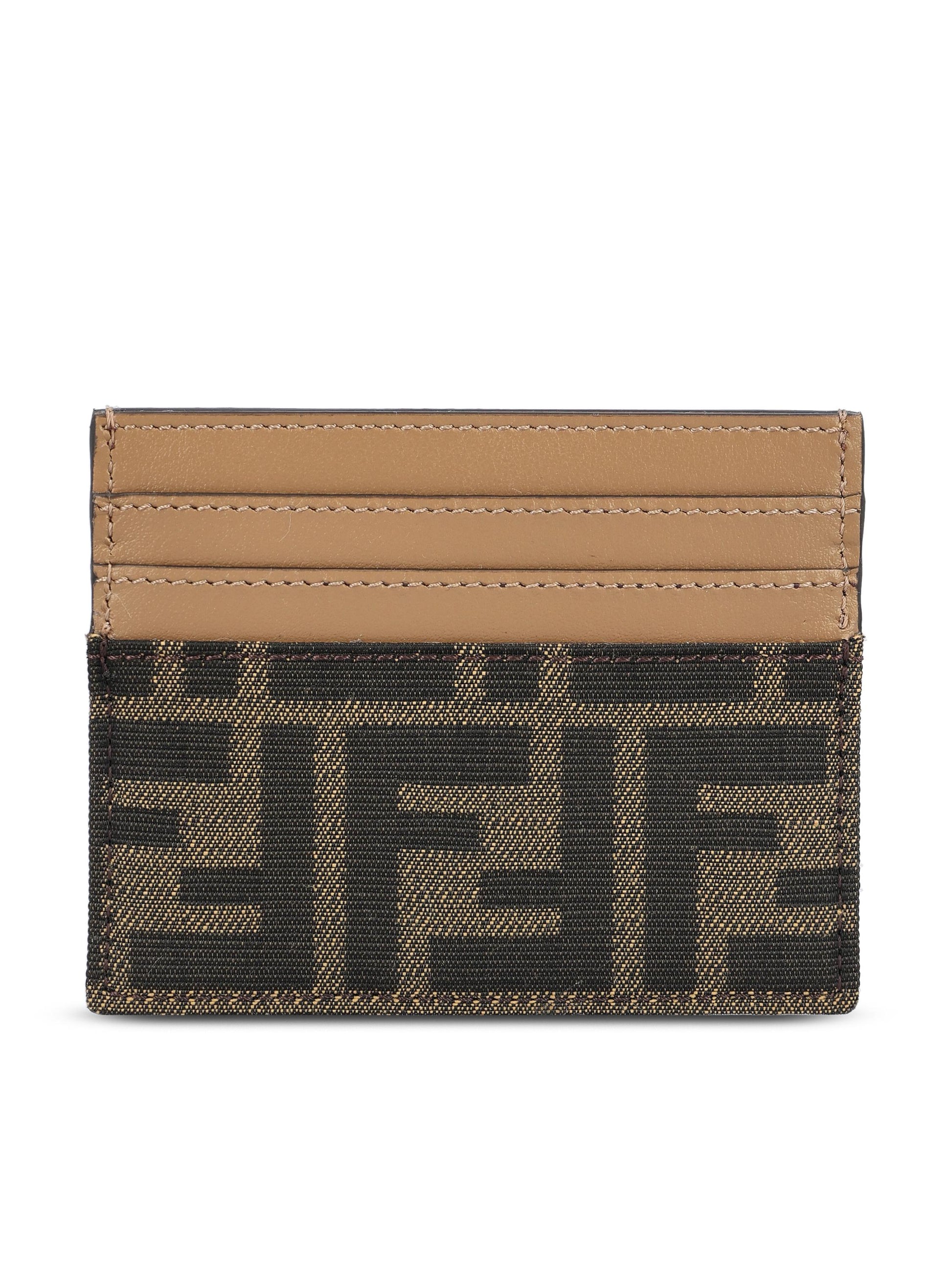 Portacarte realizzato in tessuto e pelle. 8M0445 A98PF0A6E FENDI 