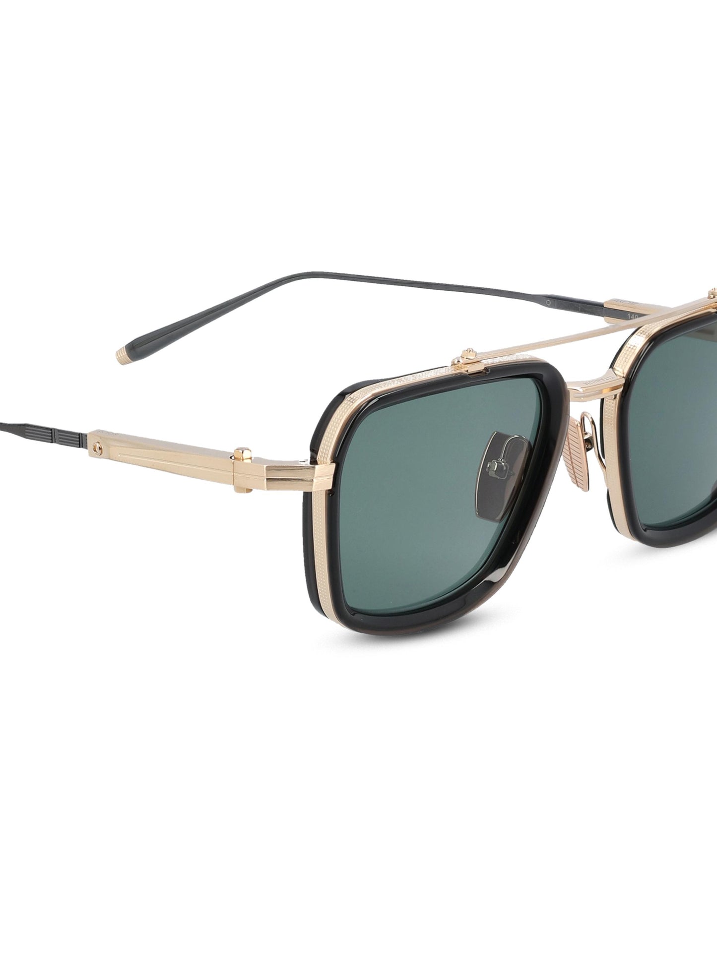 Occhiali da sole realizzati in titanio. AKS-507F-51 GLD - BLK AKONI 