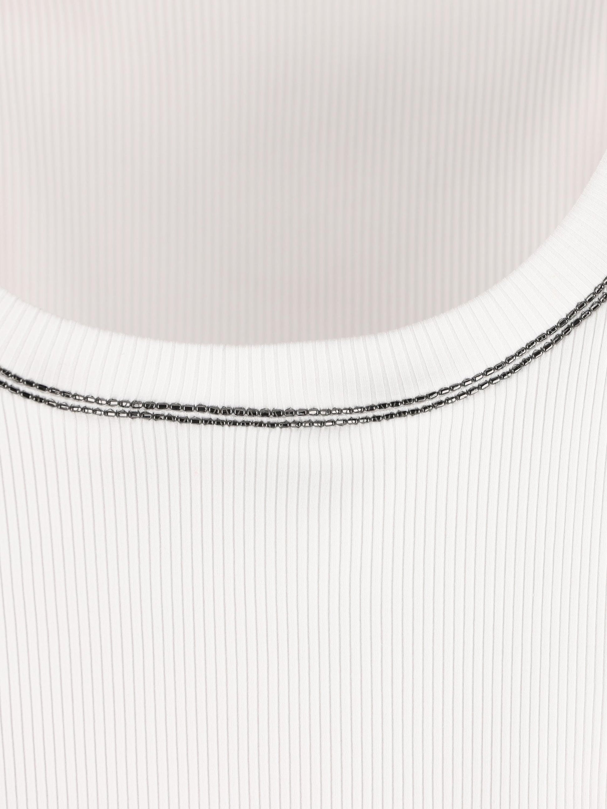 Top realizzato in cotone ed elastan. MG902BW710 C159 BRUNELLO CUCINELLI 