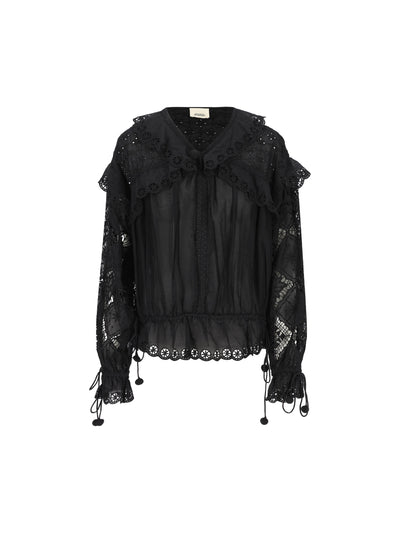 Camicia realizzata in camicia e seta. 26EHT0886FA-D2J17I 01BK ISABEL MARANT 