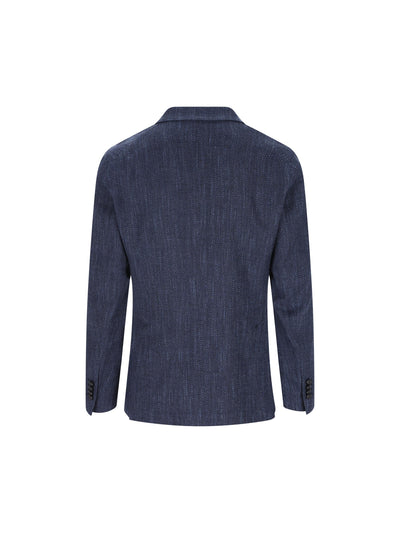 Blazer monopetto in misto lana, seta e cotone 1SMC26K AIC90019EB874387 TAGLIATORE 