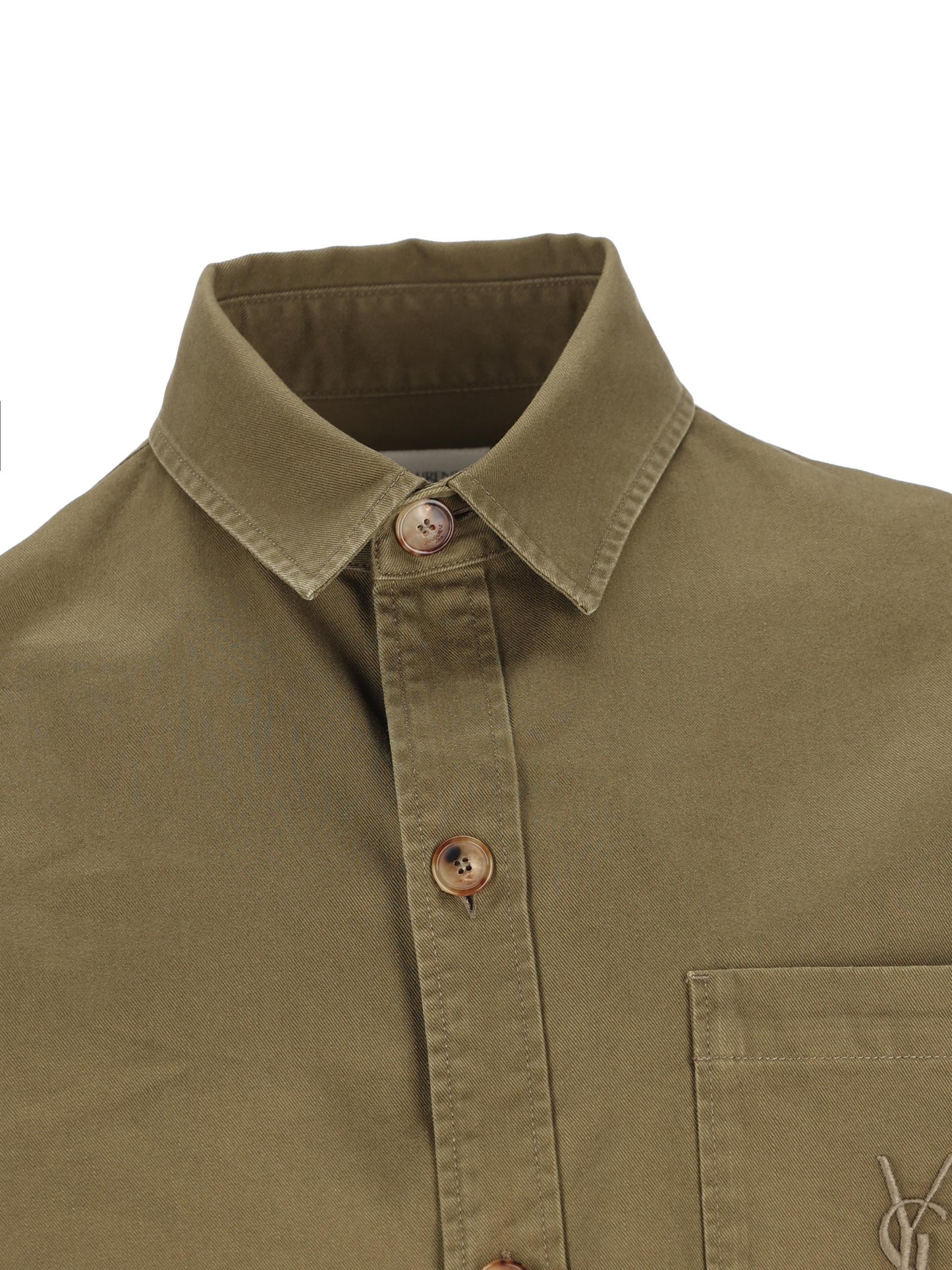 Overshirt realizzata in cotone e lino. 838697 Y253W3530 SAINT LAURENT 