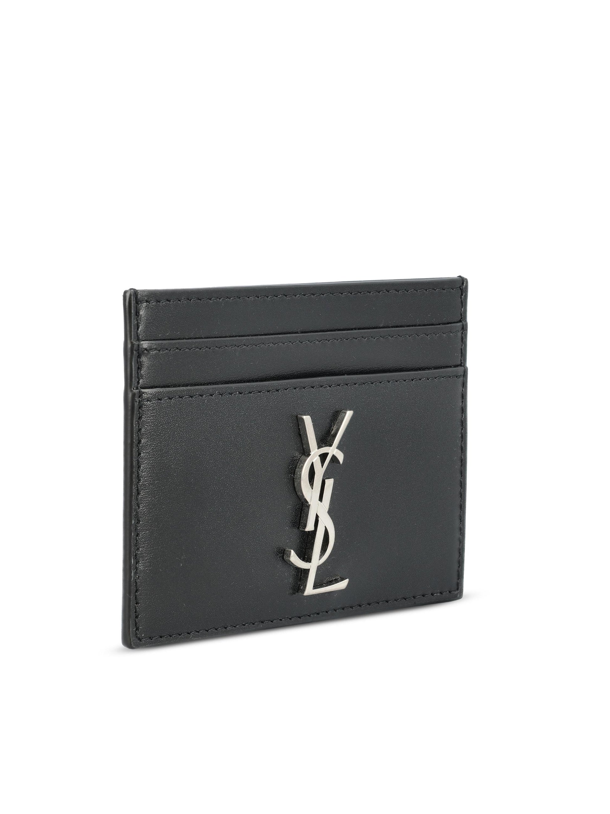 Porta carte in pelle. 485631 0SX0E1000 SAINT LAURENT 