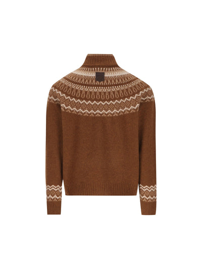 Bomber in lana e cashmere con fantasia norvegese X8MC151894RVRH S015 TOD'S 