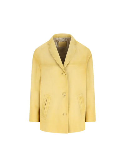 Giacca realizzata in pelle. 56A233 180YF0901 PRADA 