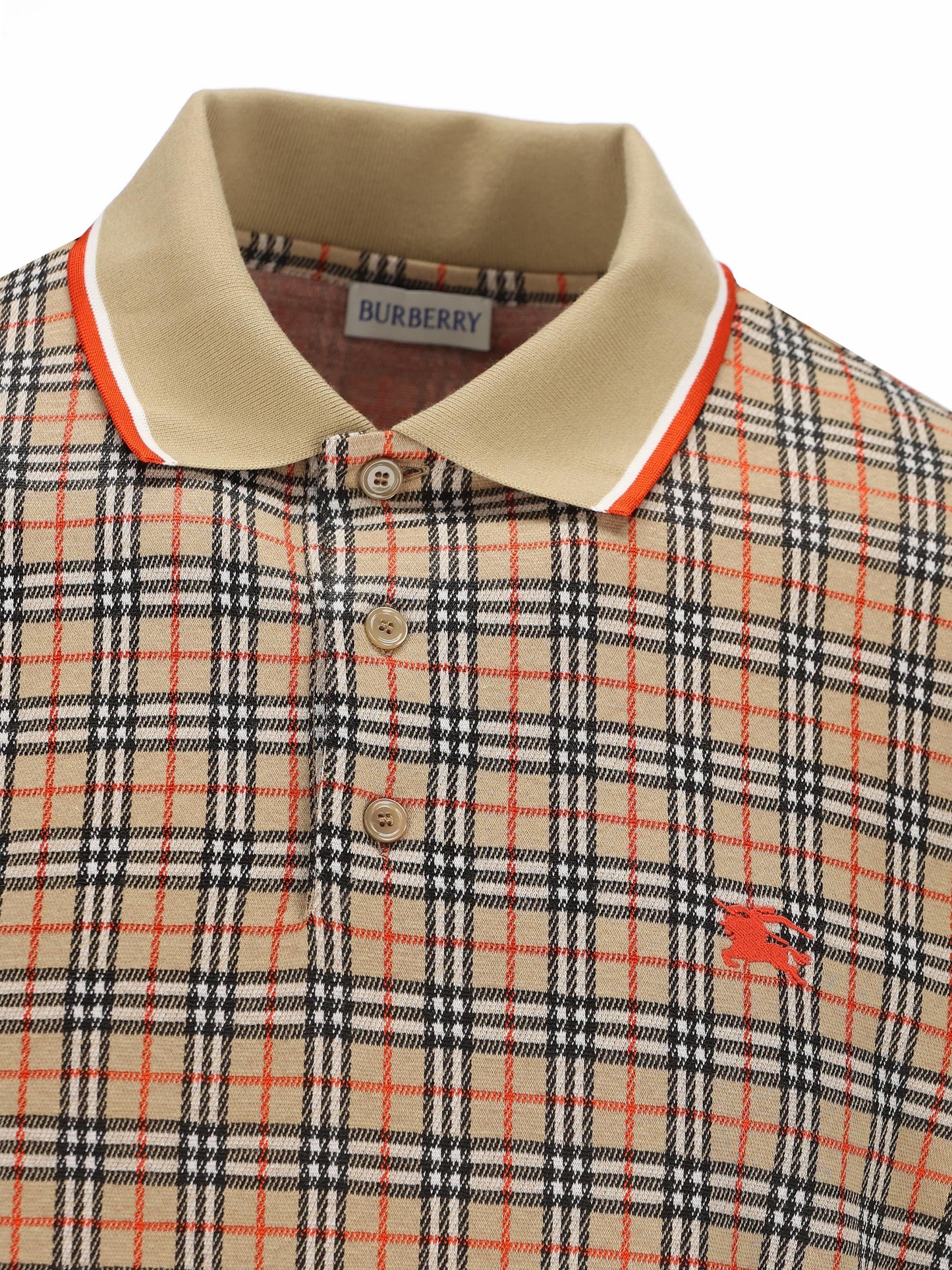 Polo realizzata in viscosa e cotone. 8119561 B9368 BURBERRY 