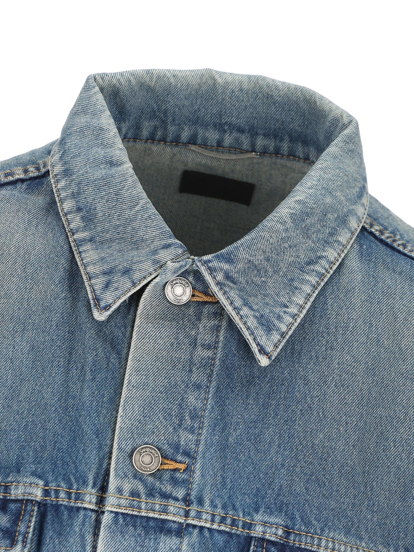 Giacca realizzata in denim. 859157 Y11CA4939 SAINT LAURENT 