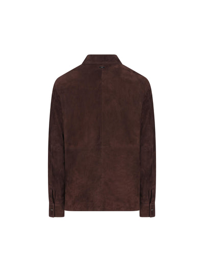 Giacca realizzata in pelle scamosciata. PL000135U 181368800 HERNO 
