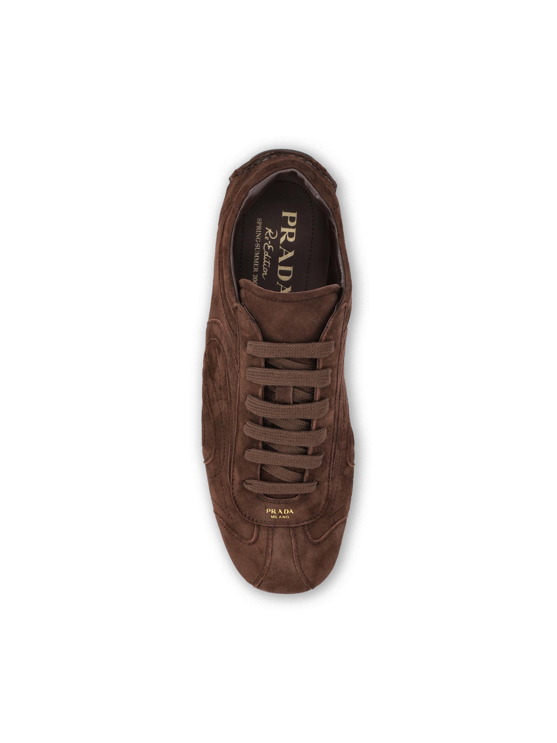 Sneakers realizzate in pelle di agnello. 4E1165 008F0003 PRADA 