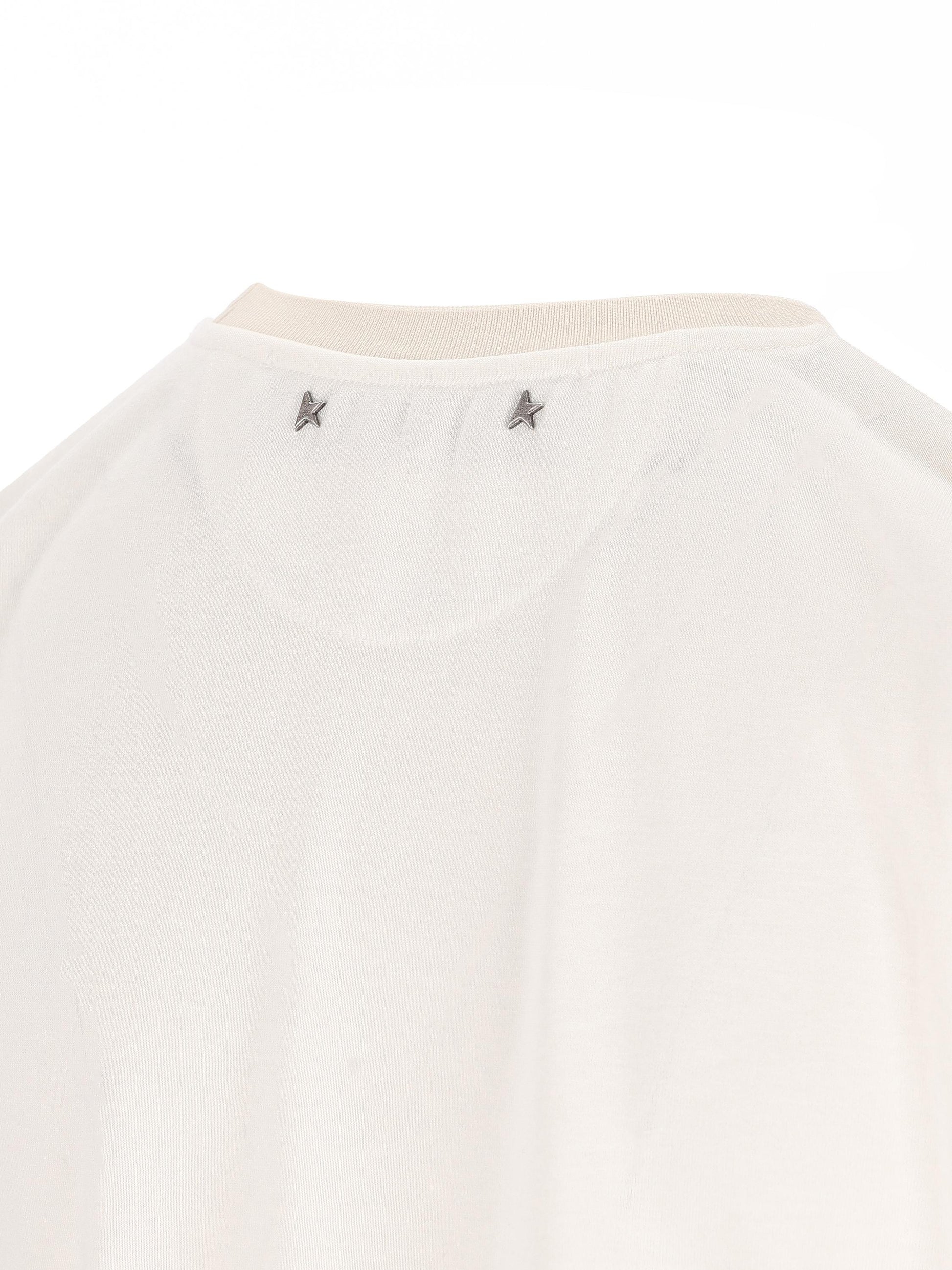 T-Shirt realizzata in viscosa e poliammide. GWP02322 P00211611616 GOLDEN GOOSE 