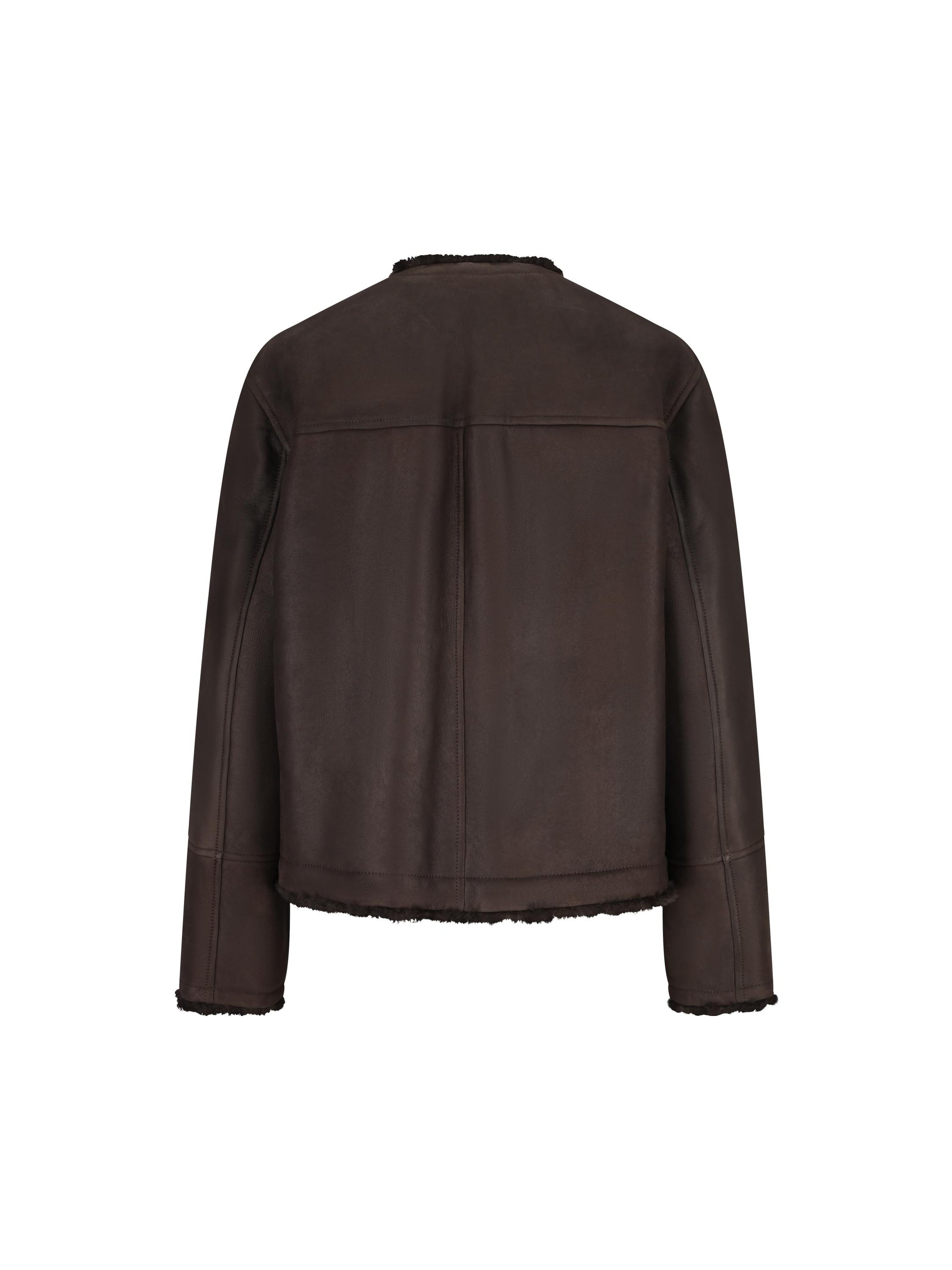 Caban Crop reversibile in shearling Fuzzy MPMBP7426 C2390 BRUNELLO CUCINELLI 