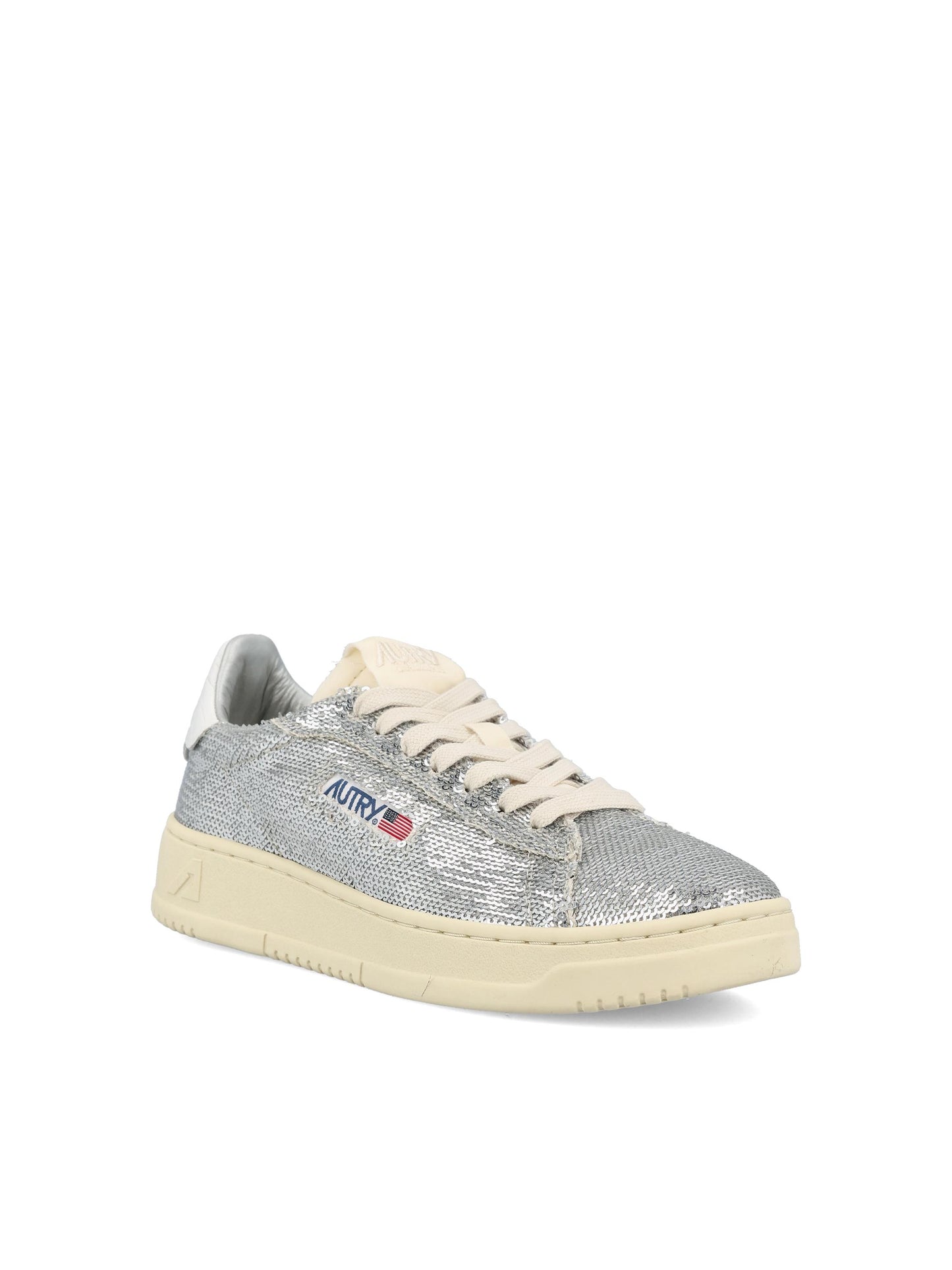 Sneakers realizzate in pelle e paillettes. ADLW TI05 AUTRY 