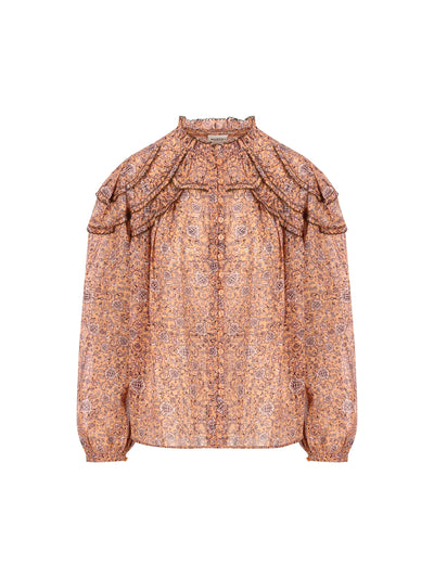 Camicia in cotone e poliestere. 25AHT0681FA-C3J06E 11RU ISABEL MARANT ETOILE 