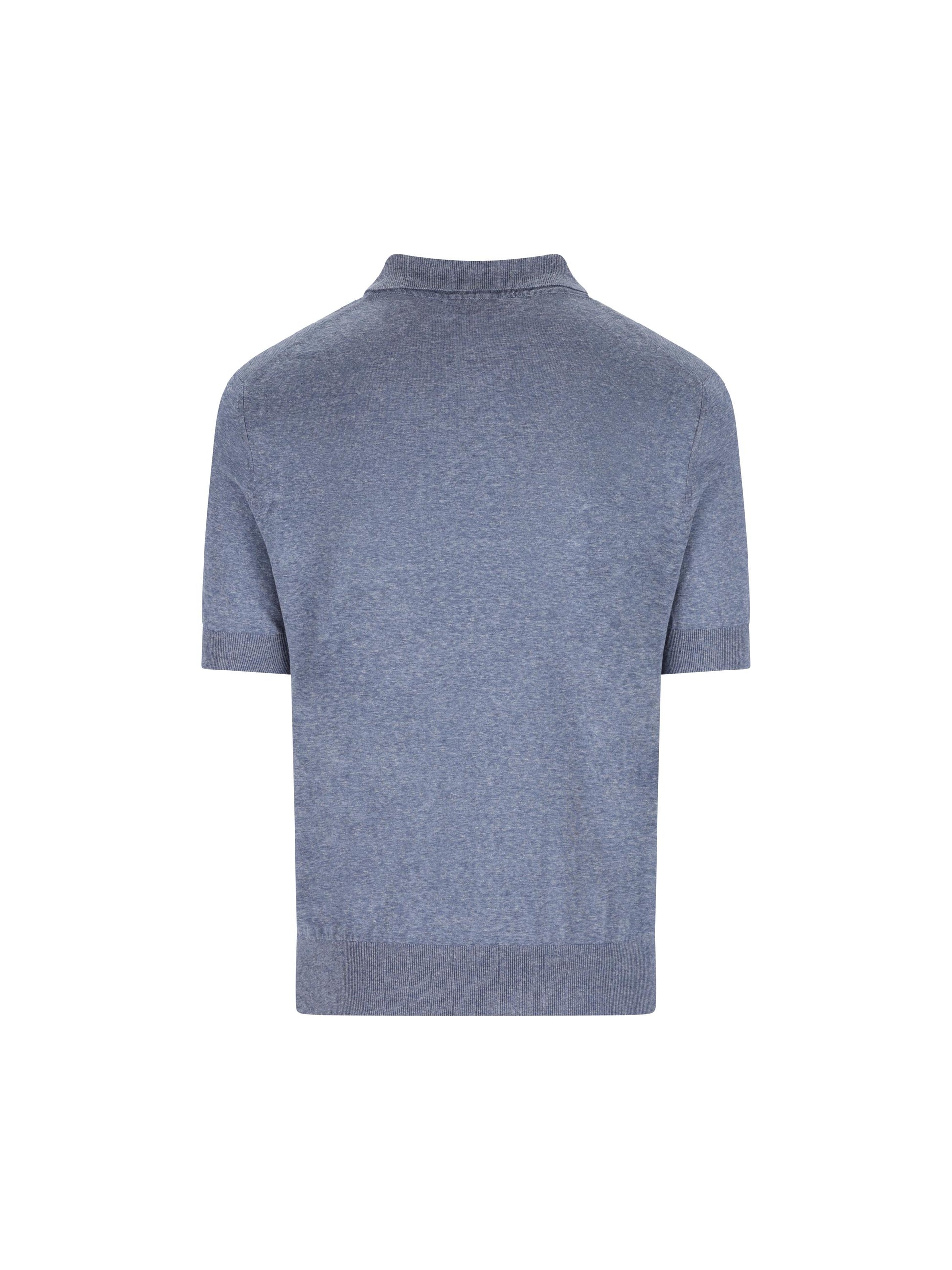 Polo realizzata in lino e seta. MSL806105 C7860 BRUNELLO CUCINELLI 