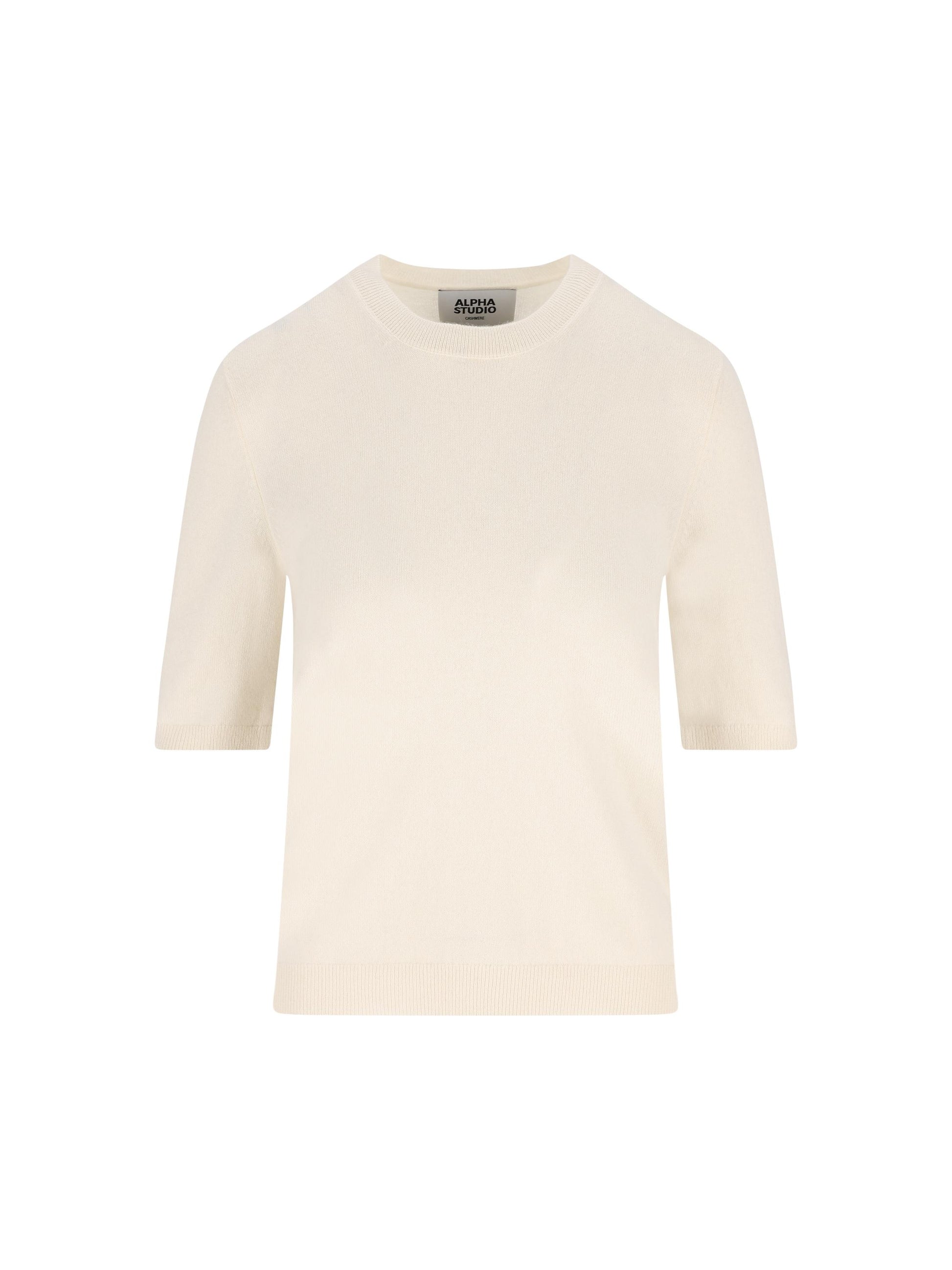 Maglia in Cashmere Manica Corta 4320C 2003 ALPHA STUDIO 