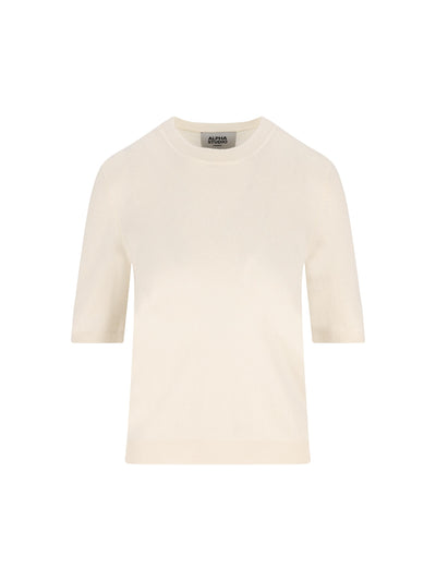 Maglia in Cashmere Manica Corta 4320C 2003 ALPHA STUDIO 