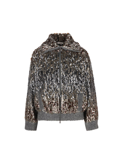 Cardigan realizzato in mohair. M1U375916 C9144 BRUNELLO CUCINELLI 