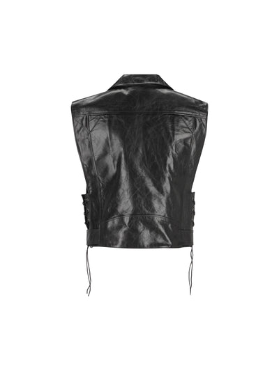 Gilet realizzato in pelle. 865045 YCUS21000 SAINT LAURENT 