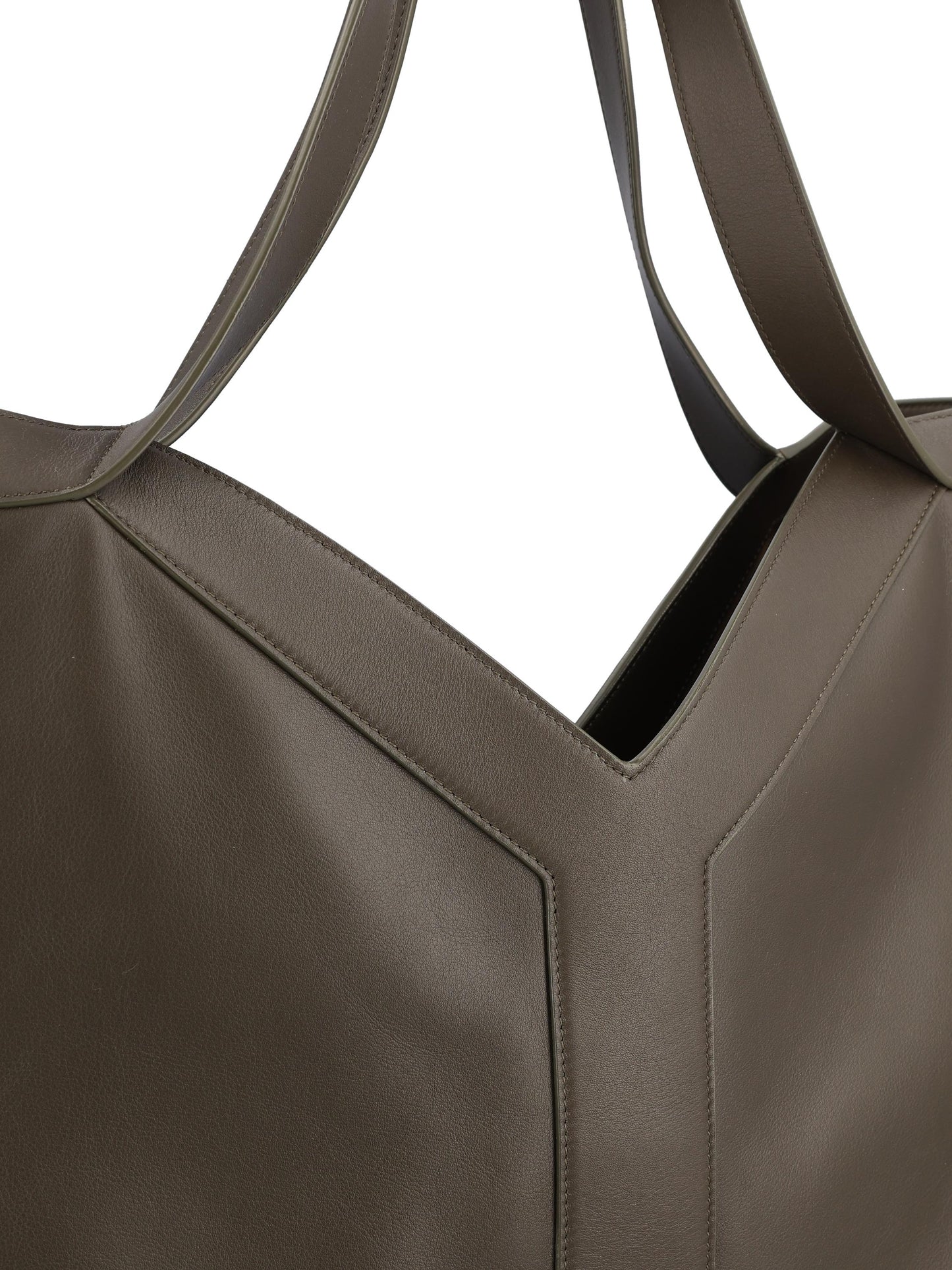 Tote Bag Y Oversize in pelle liscia. 820672 AAE5O3212 SAINT LAURENT 