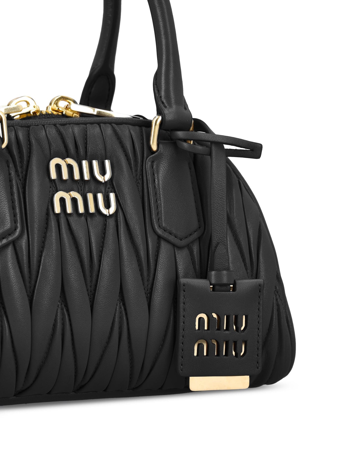 Borsa Arcadie in nappa matelassé 5BB191 AN88F0002 MIU MIU 