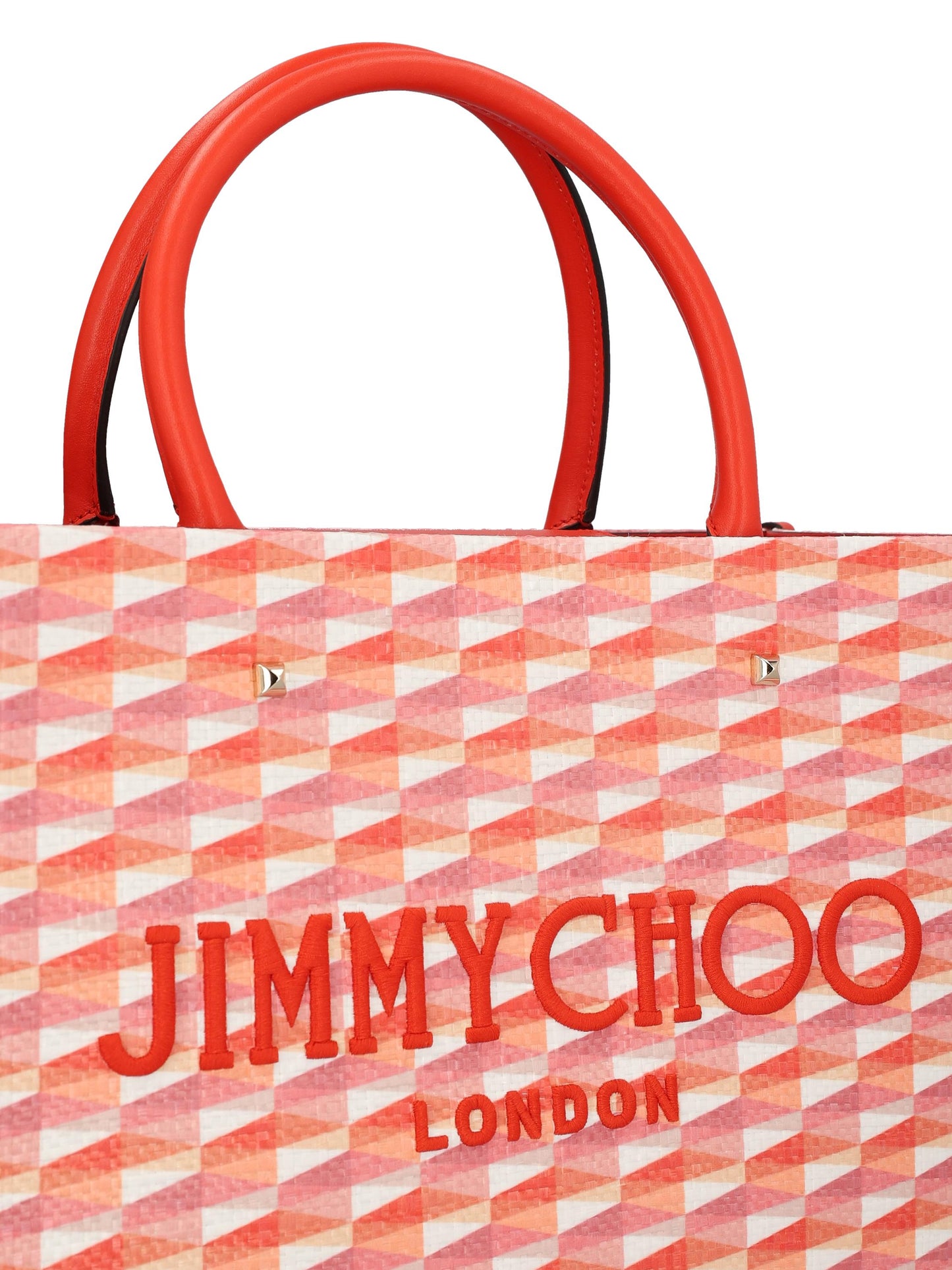 JIMMY CHOO AVENUE M TOTEJXFPAPRIKA/CANDY PINK MIX