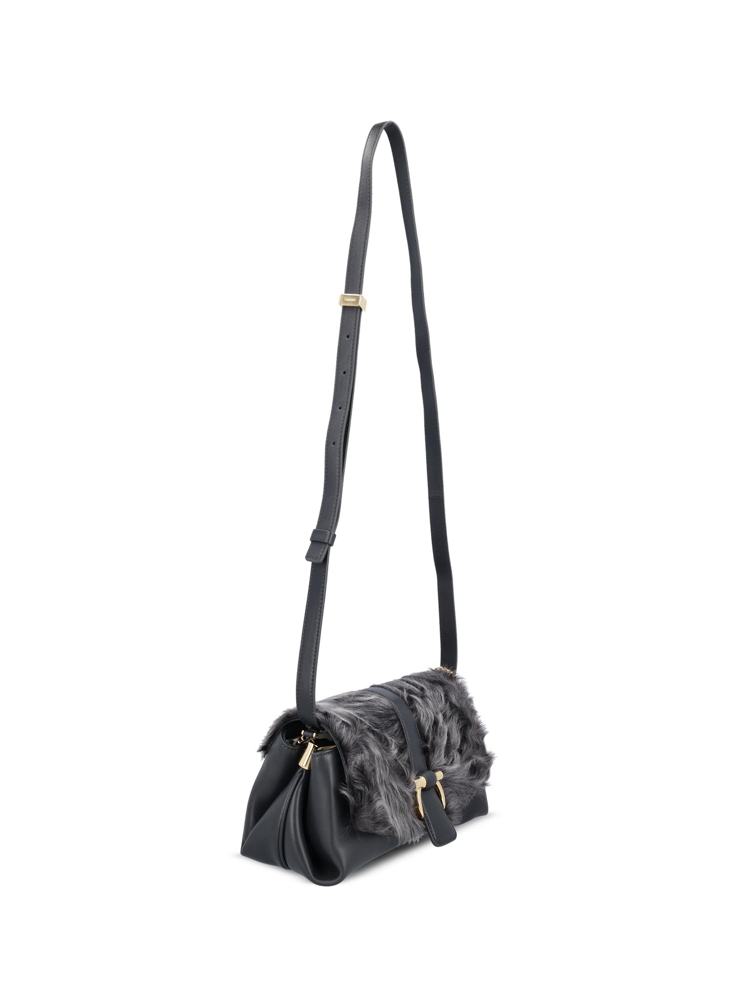 Borsa realizzata in shearling di capretto e vitello. 21A450 787981001 SALVATORE FERRAGAMO 