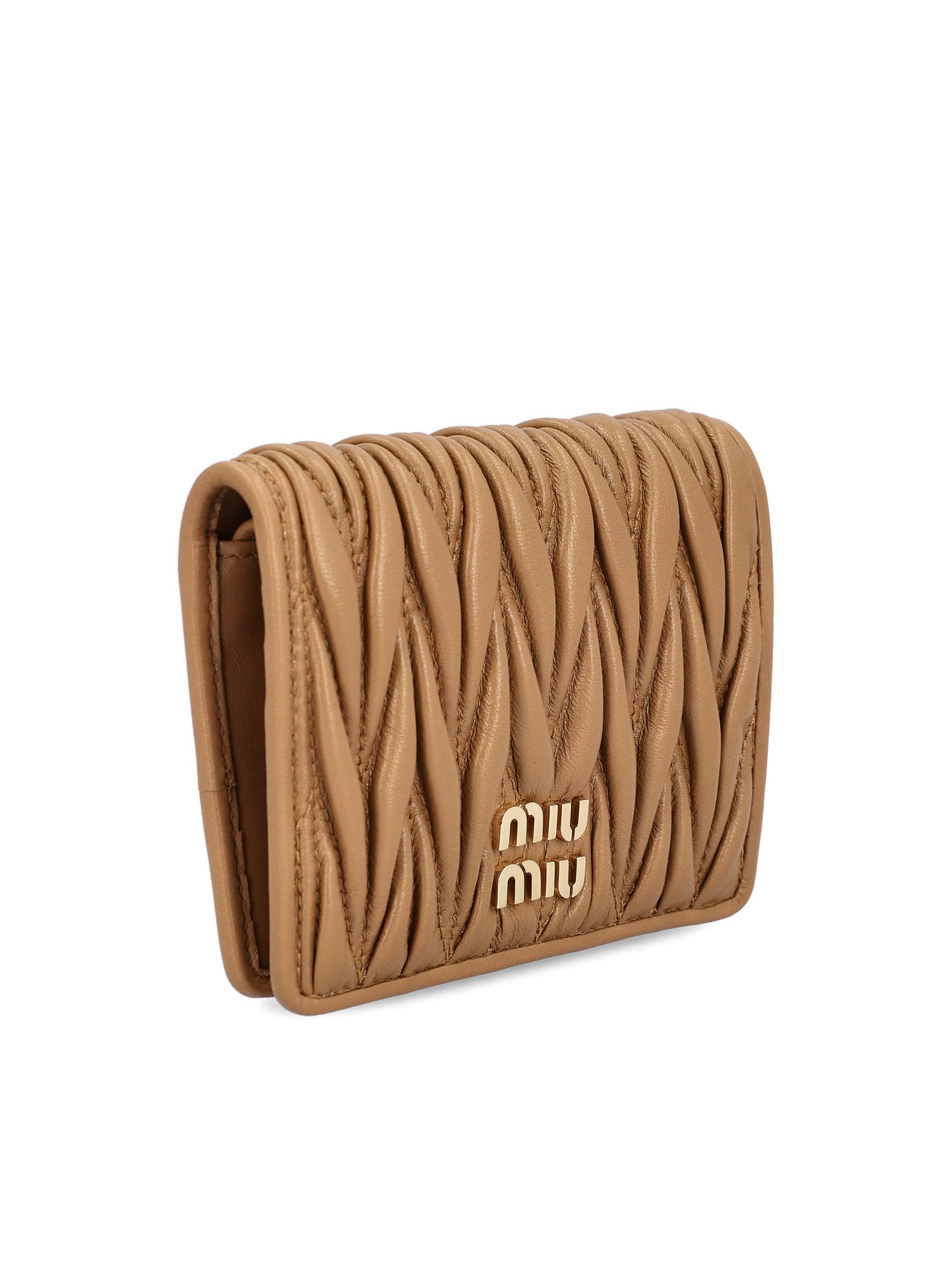 Portafoglio piccolo in nappa matelassé 5MV204 AFPPF098L MIU MIU 