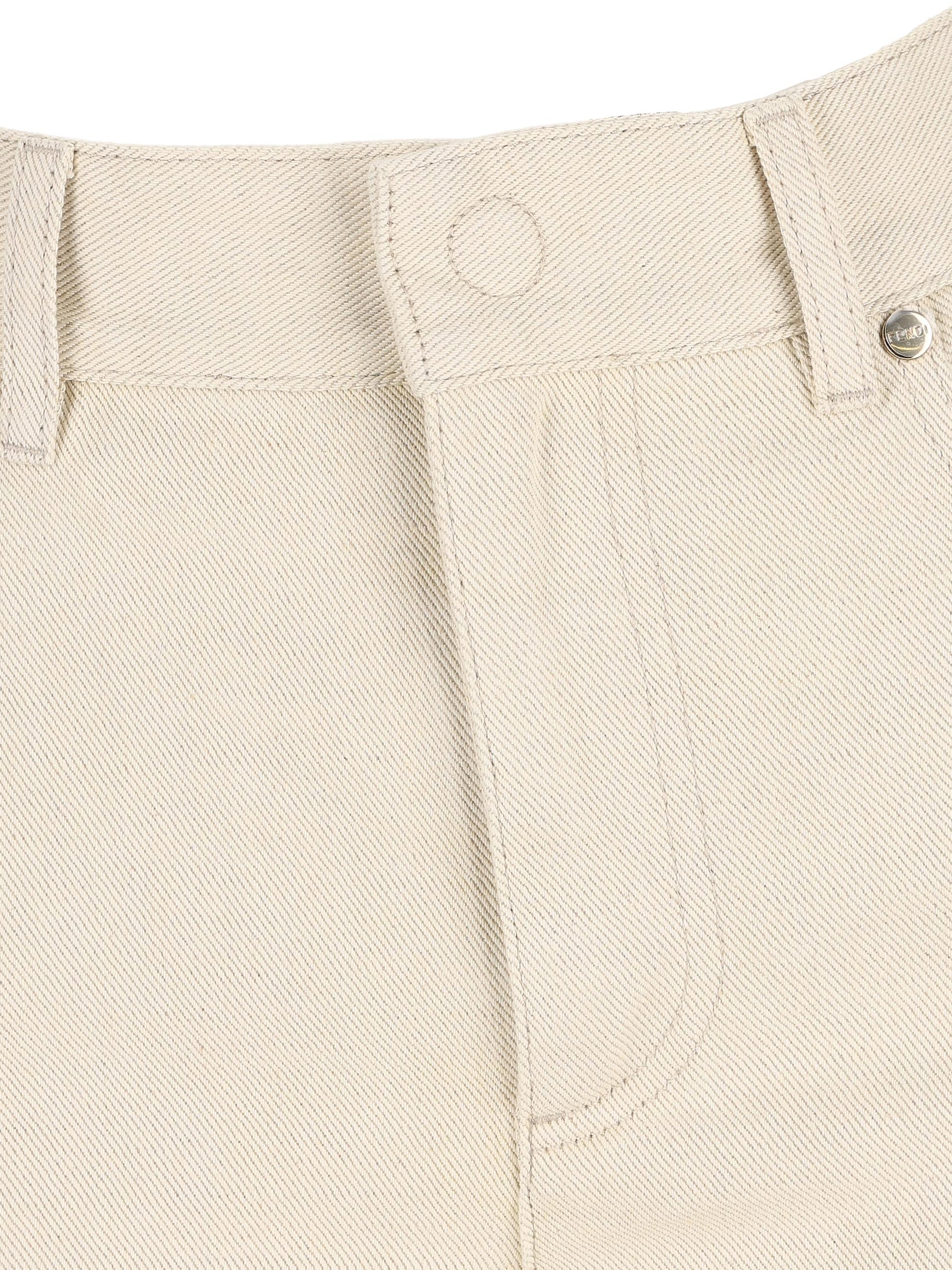 Pantaloni realizzati in cotone FLP882 AOHVF1W0T FENDI 