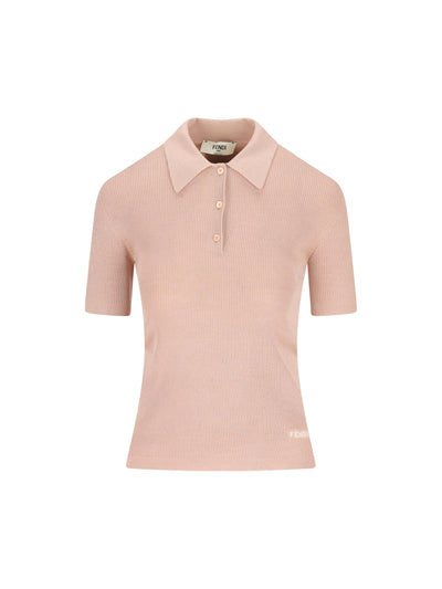 Polo realizzata in lana e seta. FZXE48 AW4BF1UKC FENDI 