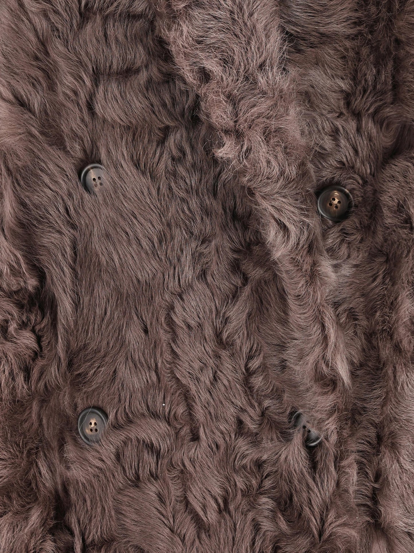 Cappotto in shearling Wavy con monile MPCHK9898 C4408 BRUNELLO CUCINELLI 