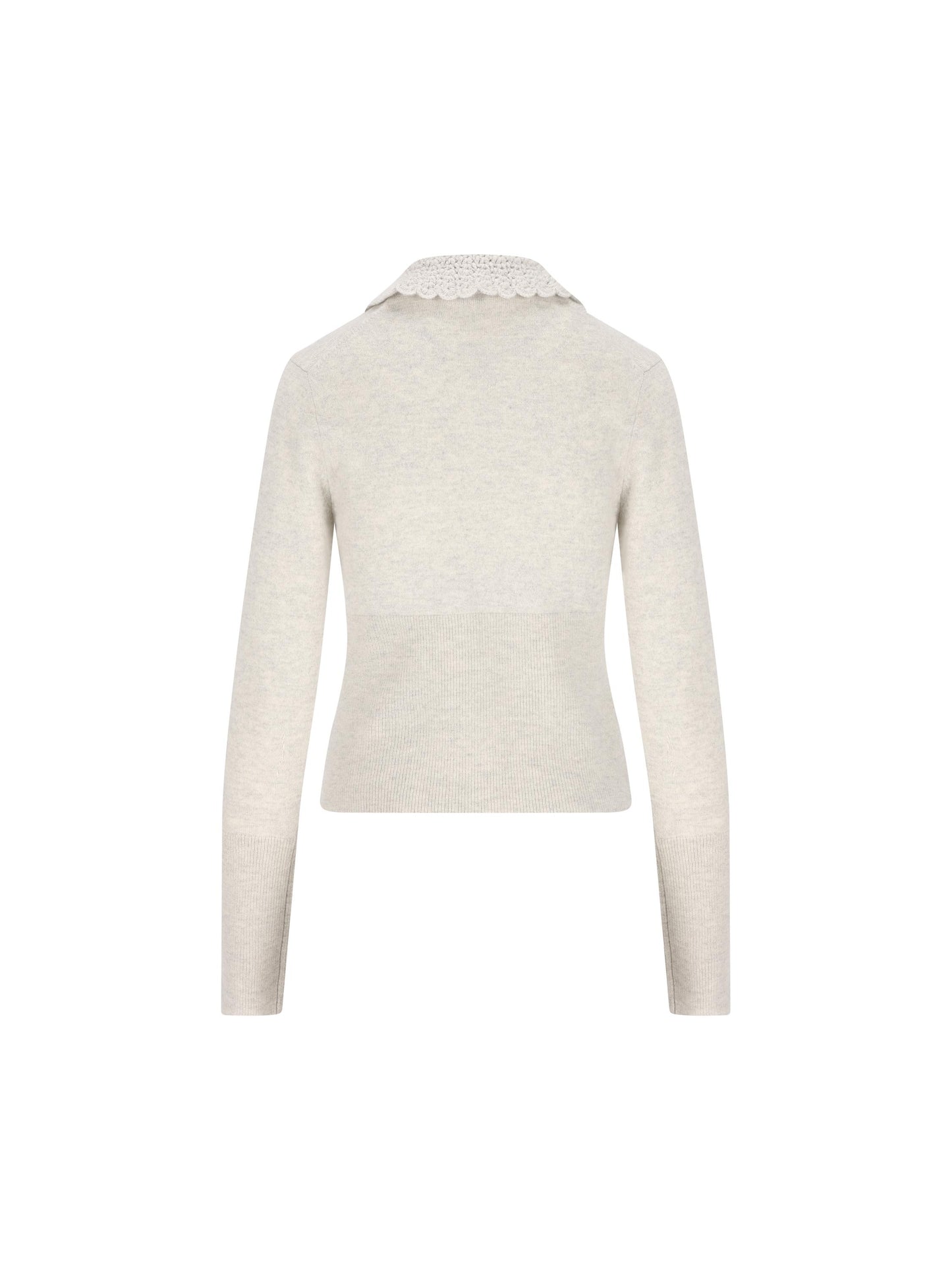 Cardigan aderente con logo in maglia di lana CH26SMC03530 00N CHLOE' 