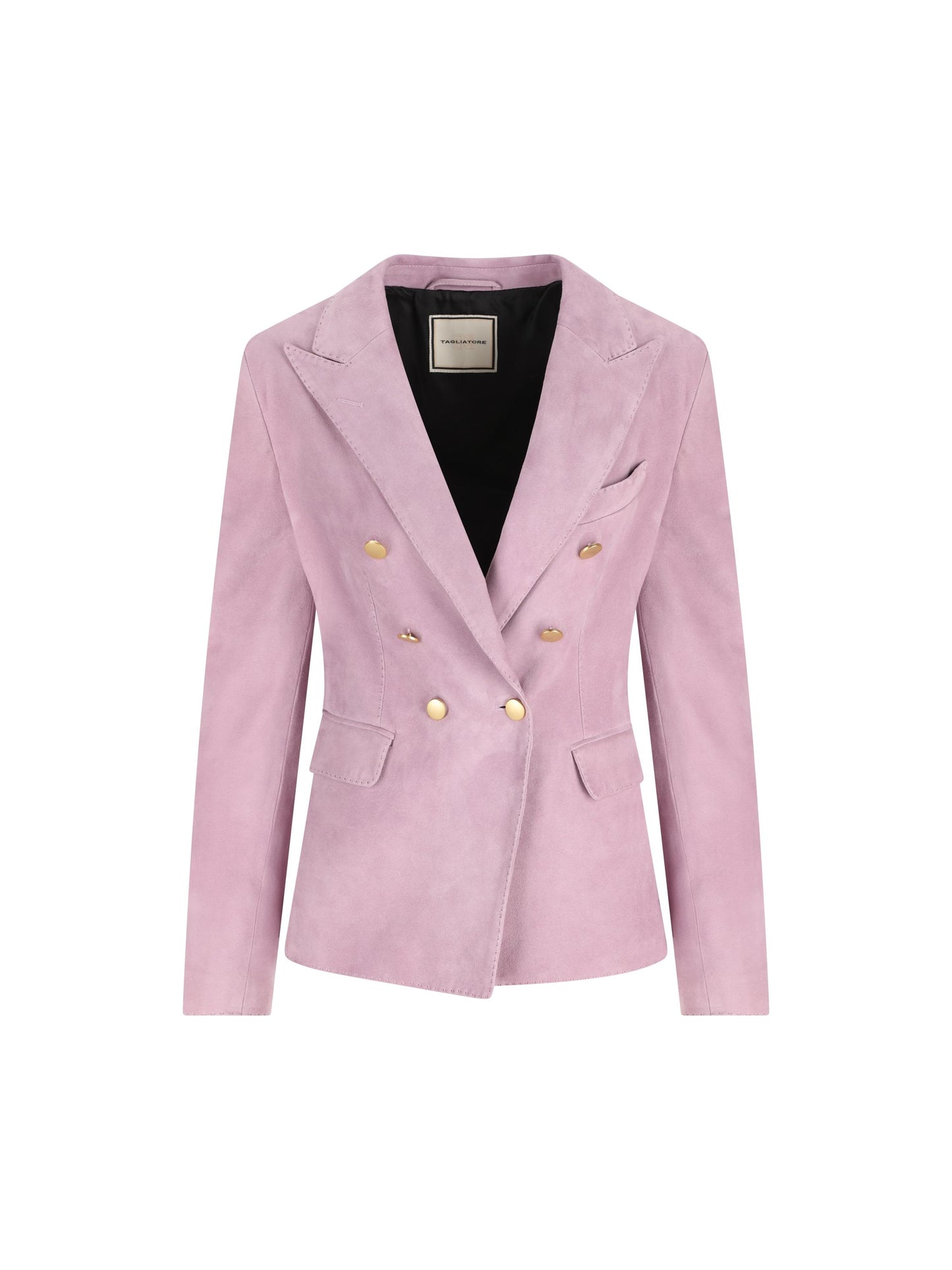 Blazer realizzato in pelle. LIZZIE LILLA TAGLIATORE 