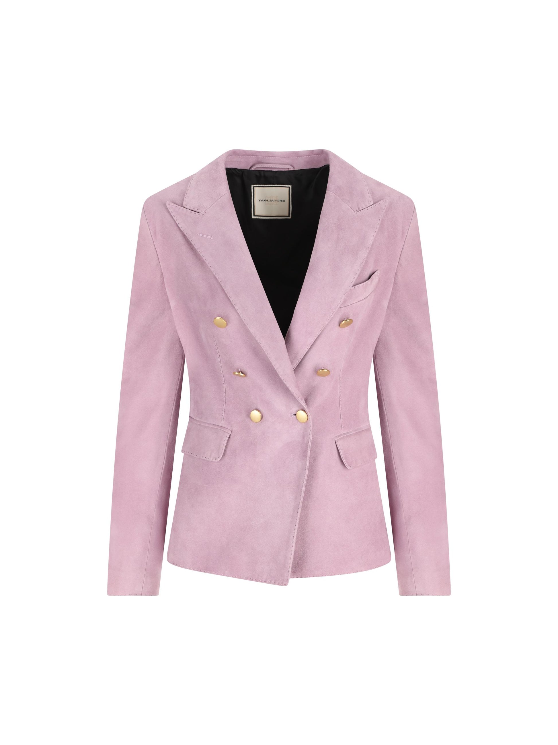 Blazer realizzato in pelle. LIZZIE LILLA TAGLIATORE 