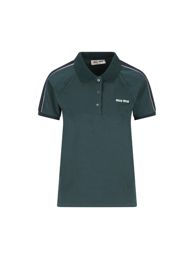 Polo realizzata in cotone. MJNA19 182DF0R3V MIU MIU 