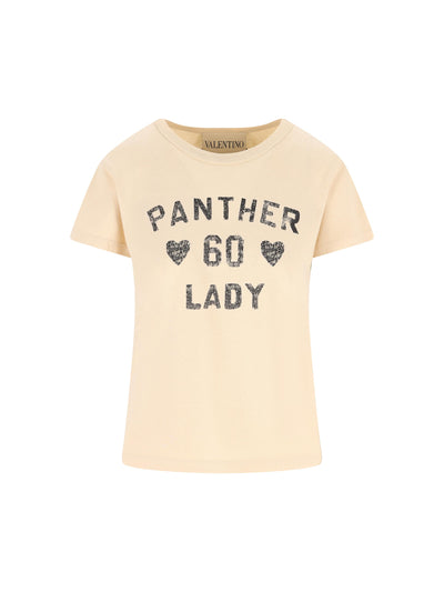 T-Shirt in Cotone Stampa Chez Valentino 7B3MG24Y9GL R8E VALENTINO GARAVANI 