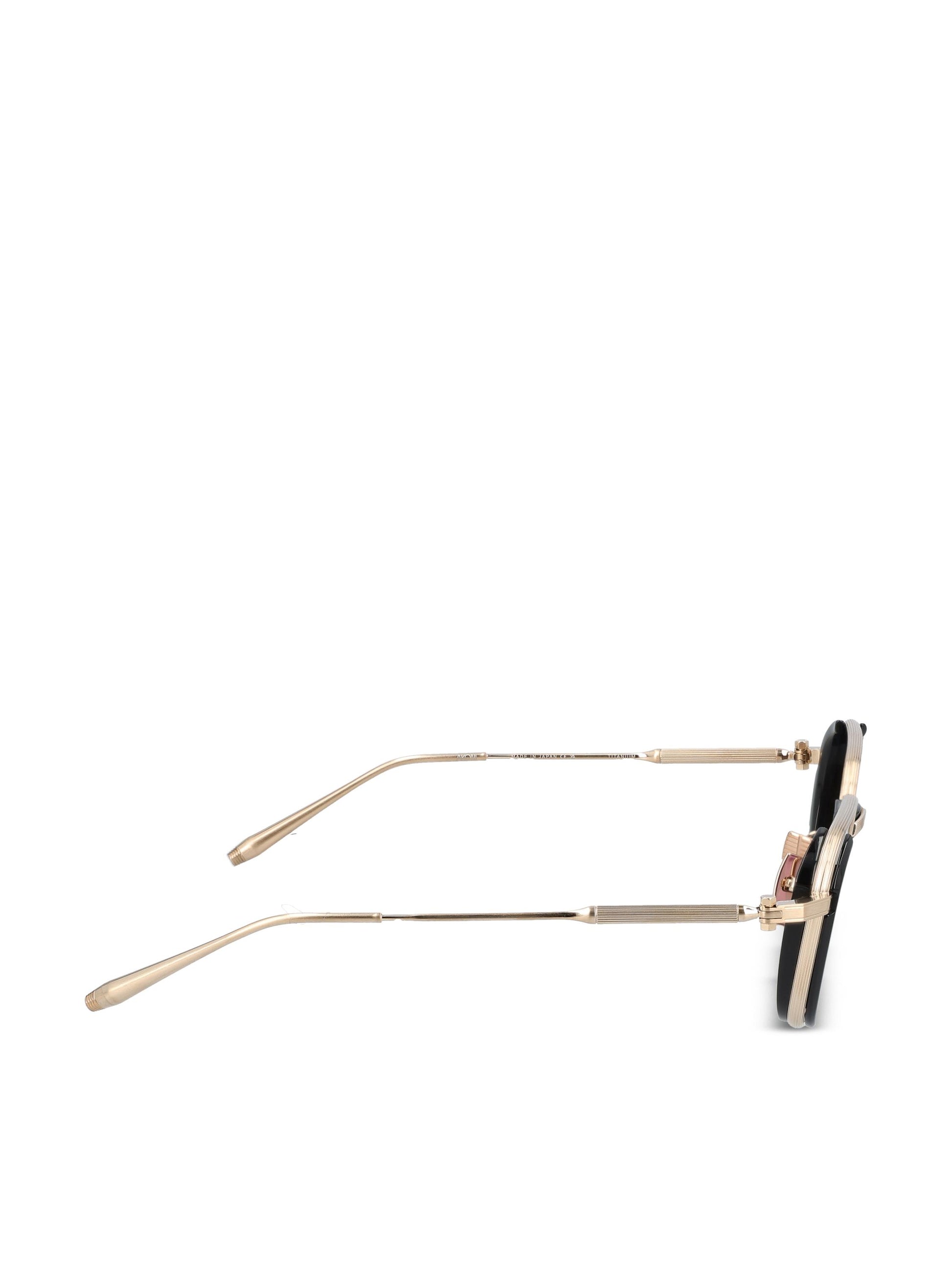 Occhiali da sole in titanio. AKS-513A-49 GLD - BLK AKONI 