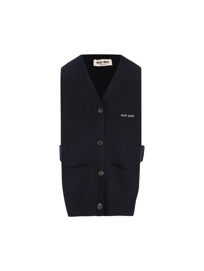 Cardigan realizzato in cashmere. MMV380 19RLF0008 MIU MIU 