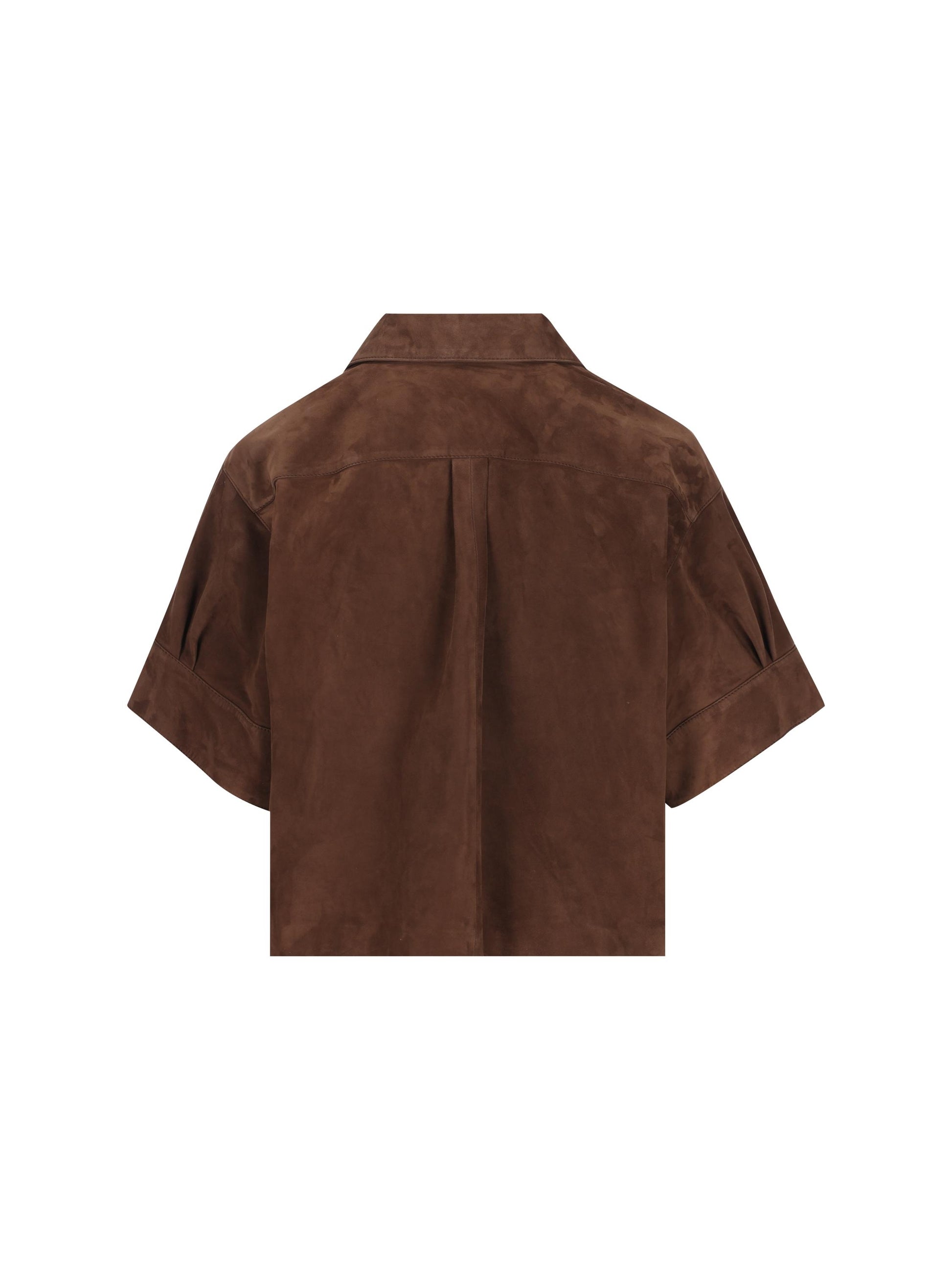 Camicia a maniche corte in pelle di capra. S616Y31L05 3110 LOEWE - PAULA'S IBIZA 