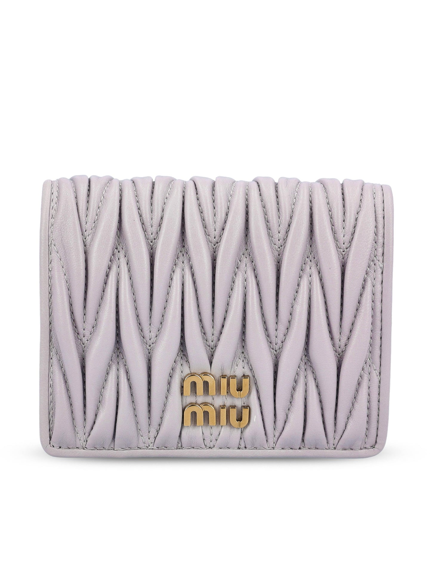 Portafoglio piccolo in nappa matelassé 5MV204 AFPPF0230 MIU MIU 