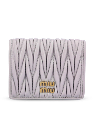 Portafoglio piccolo in nappa matelassé 5MV204 AFPPF0230 MIU MIU 