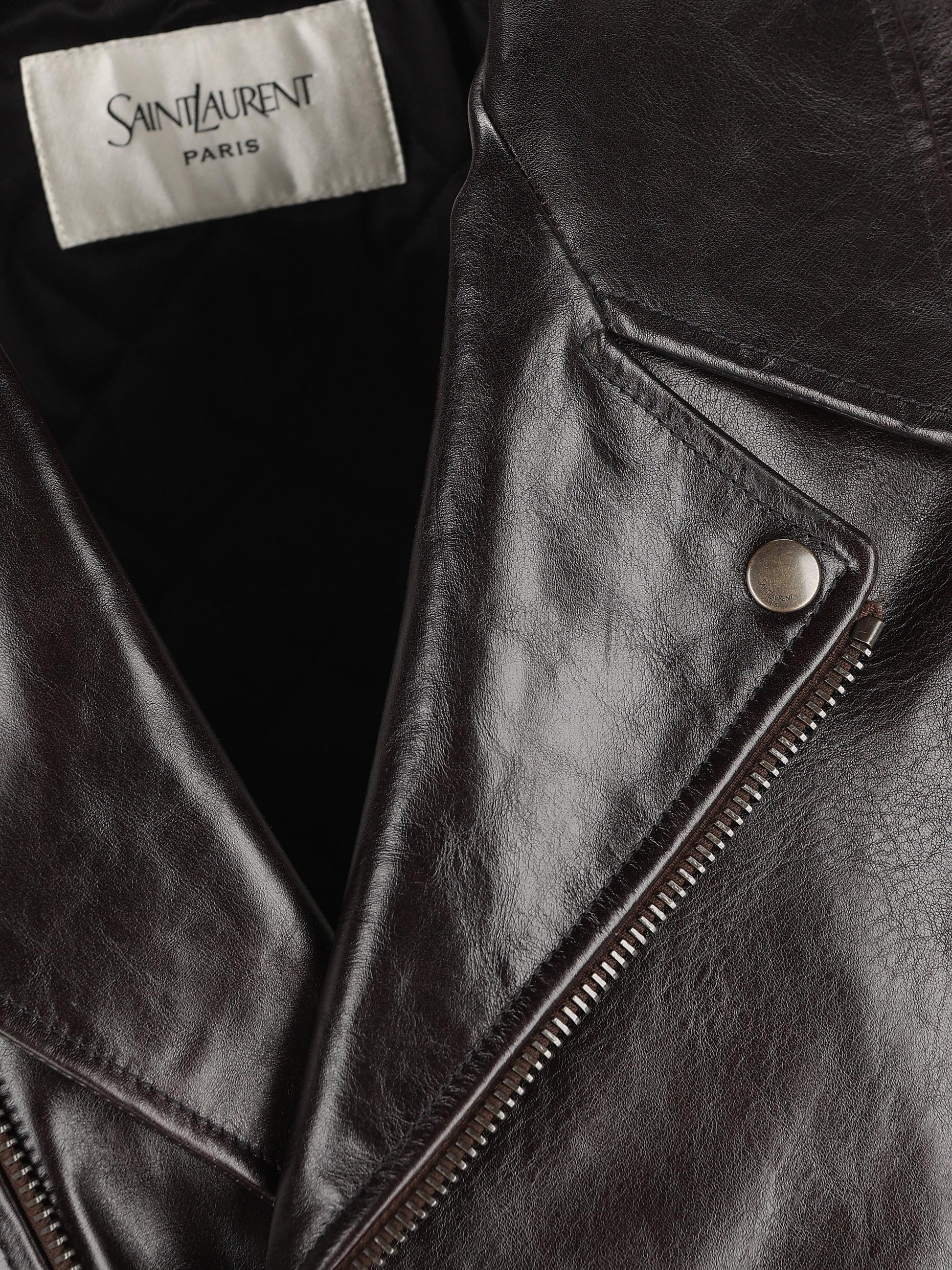 Giacca in pelle di vitello. 865713 YCVG22825 SAINT LAURENT 